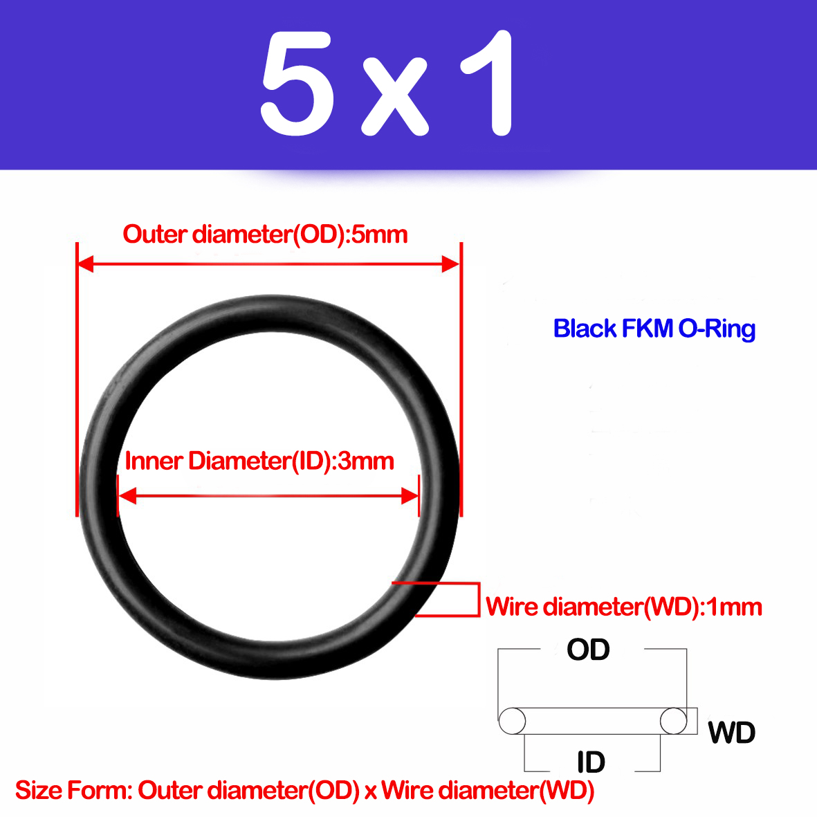 WD CS 1/1.2/1.5Mm, NBR O Ring  - Auto Repair Cs ulasan dan harga