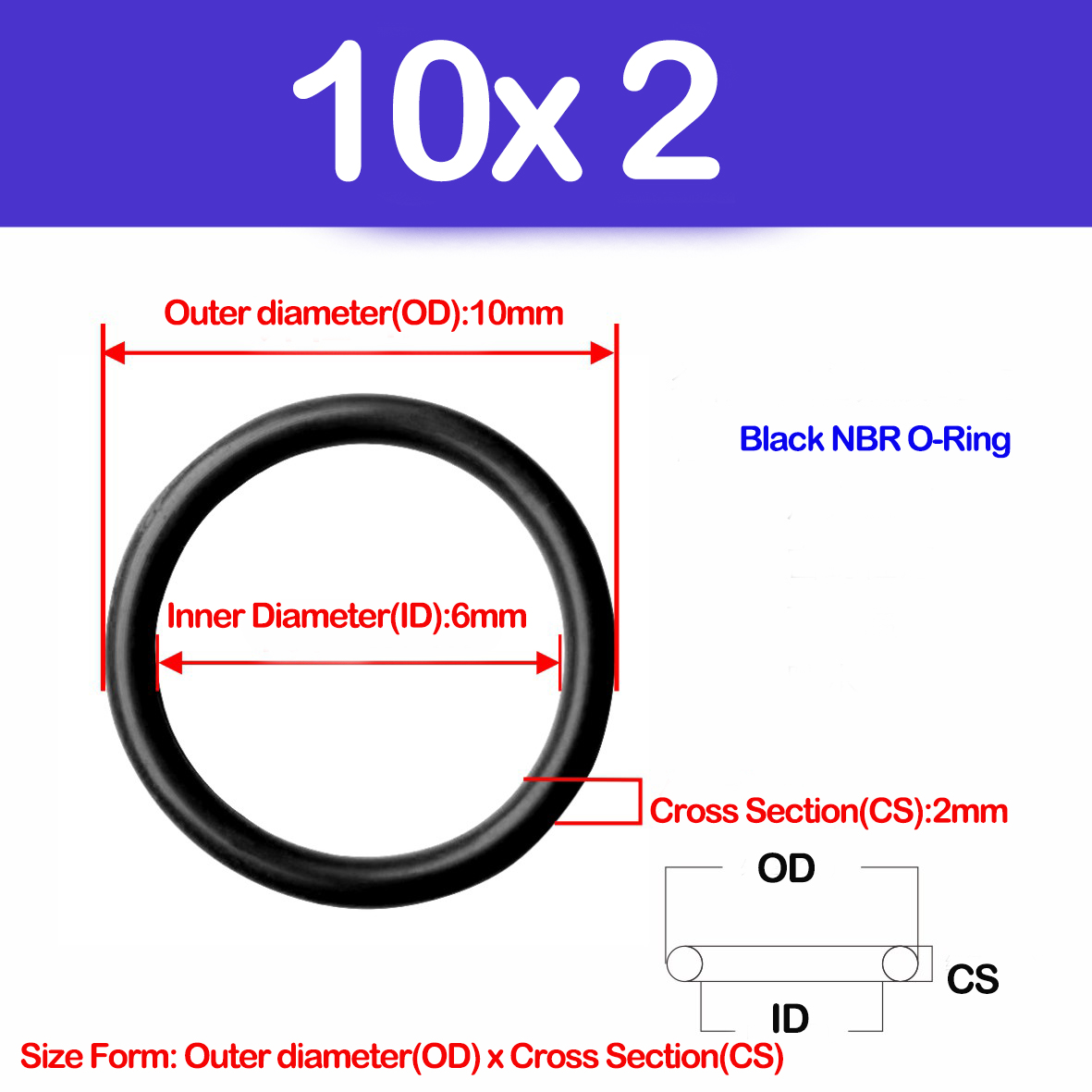 WD CS 2Mm,NBR O Ring Gasket Pe - Auto Repair Cs ulasan dan harga